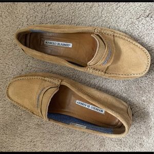 Manolo Blahnik Suede Driving Shoes
